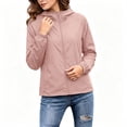 thumbnail image 5 of DYTTDG Women's Lightweight Hooded Windbreaker Jacket, Full Zip Long Sleeve Solid Casual Outdoor Jacket with Side Pockets, 5 of 8