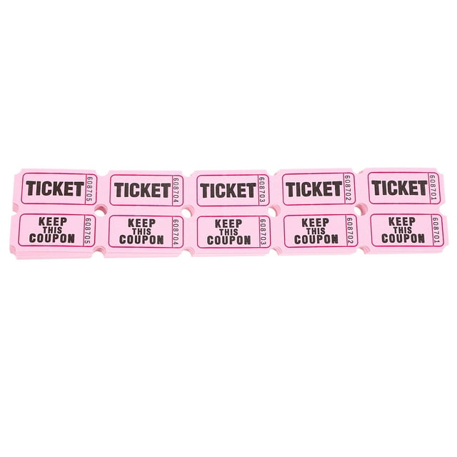 KAKOWELY 100pcs Raffle Tickets Universal Ticket Labels Universal Ticket Events Tickets Universal Tickets,1.97X"X0.98"X0.04"
