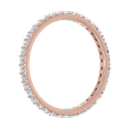thumbnail image 4 of 0.55 Carat Diamond Eternity Wedding Band in 14K Rose Gold - IGI Certified (Ring Size 8.5), 4 of 7
