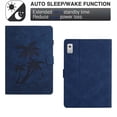 thumbnail image 6 of Case for Amazon Kindle Fire HD 7 5th 7th 9th Generation (2015 2017 2019 Release),PU Leather Embossed Coconut Tree Slim Case with Pencil Holder Card Slot Protective Smart Cover,Blue, 6 of 6