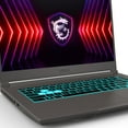 thumbnail image 2 of MSI Thin 15.6" 144Hz Gaming Laptop - Intel Core i5-12450H NVIDIA GeForce RTX 3050 8GB DDR4 512GB SSD Gray, 2 of 5