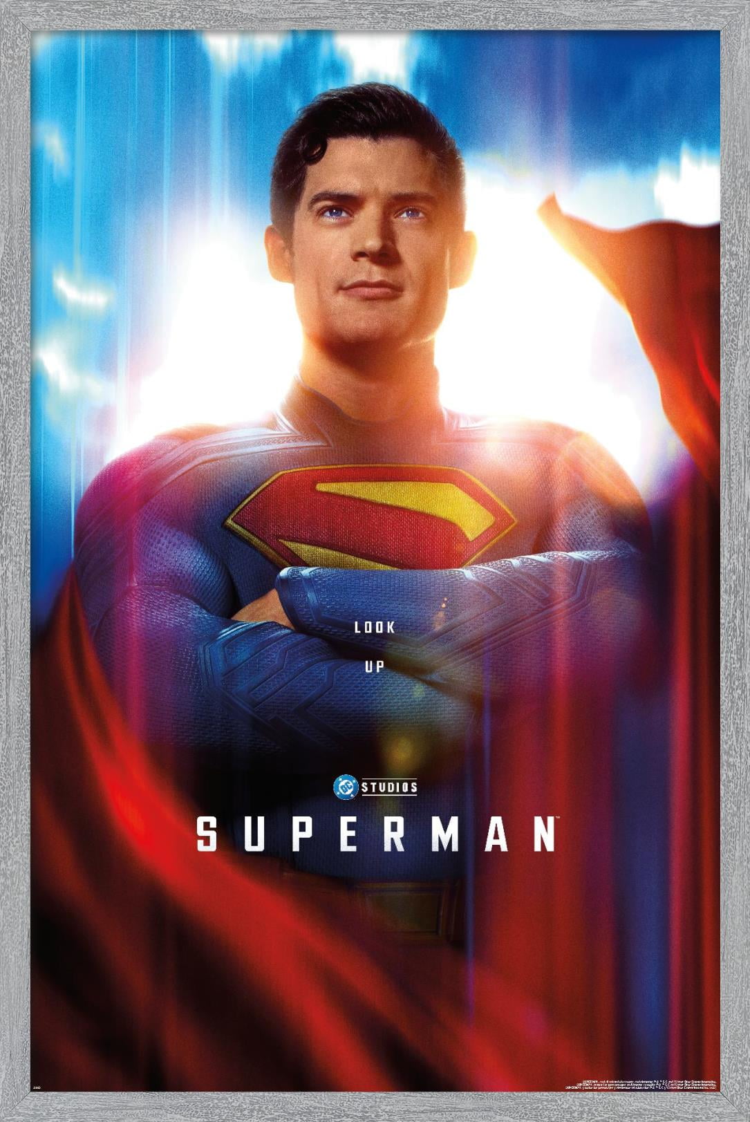 DC Studios Superman (2025) - Close-Up One Sheet Wall Poster, 14.725" x 22.375" Framed