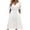 White(Womens Dresses), variant on GUACER Women's Satin V-Neck Midi Dress with Pockets Short Sleeve Elegant Party Wedding Guest Dresses