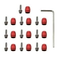 thumbnail image 2 of Ensemble de Raccords de Tuyau 10 Pcs Olive 10 Pcs Insert avec Clé pour Freins Hydrauliques SRAM Rouge, 2 of 10