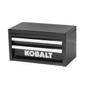 Kobalt Mini 2-Drawer Black Steel Tool Box Portable Storage System - Tools, Jewelry, Makeup, Tattoo Accessories