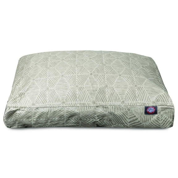 Majestic Pet | Charlie Shredded Memory Foam Rectangle Pet Bed For Dogs, Removable Cover, Beige Metallic, Medium