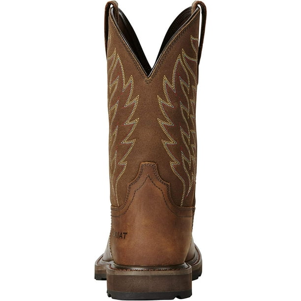 Ariat men's groundbreaker square toe work boots sales