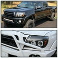 thumbnail image 3 of Spec-D Tuning LED Dual Halo Black Projector Headlights Compatible with 2005-2011 Toyota Tacoma, Left + Right Pair Headlamps Assembly, 3 of 6