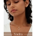 thumbnail image 2 of Yndra 18k Gold Plated Heart Necklace for Women,S925 Sterling Silver January Garnet Birthstone Crown Pendant Necklace,Jewelry Gift for Her Wife Mom Girlfriend,Birthday Mother’s Day Gift, 2 of 11
