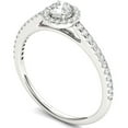 thumbnail image 2 of 1/2 Carat T.W. Diamond Single Halo 14kt White Gold Engagement Ring, 2 of 5