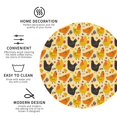 thumbnail image 3 of Rateoe Funny Chicken Drawing Drink Coasters Set of 4 Leather Coasters Spill Protection for Table Desk,Durable and Non Slip Leather Coaster ,4 Inches Drink Mats-Round Shape, 3 of 6