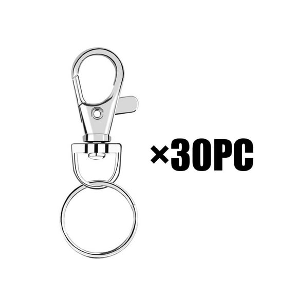 TIELUTT 30pcs Key Chain Clip Hooks Swivel Clasps Lanyard Snap Hooks Baby Boy Mobile That Hangs from the Ceiling Hooks for Wall Self Bath Towel Hook Reusable Wall Hooks for Hanging Hoodie Organizer