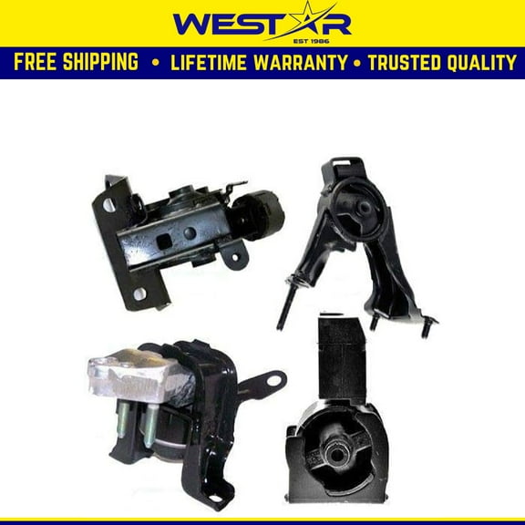 Fits 2003-2008 Toyota Corolla 1.8L Engine & Transmission Mount w/Manual Transmission 4PCS : A4219, A4221, A4230, A4218