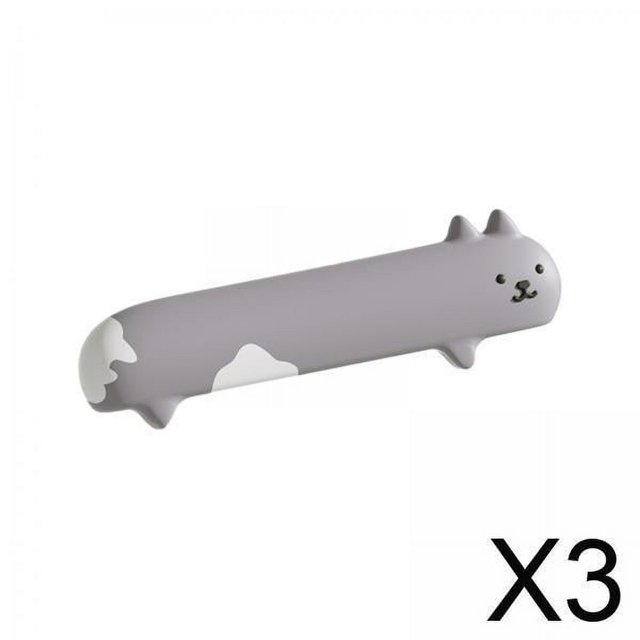 3x Cubierta De Puerta Suite De Protección Contra Choques Para Accesorios Del Hogar Equipo De Seguridad Para Bebés Izquierda Violeta Gris