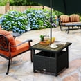 thumbnail image 5 of Black & Tan Wicker - Sturdy Construction - Outdoor Gathering Spaces / Holds Up Well in Use, 5 of 6