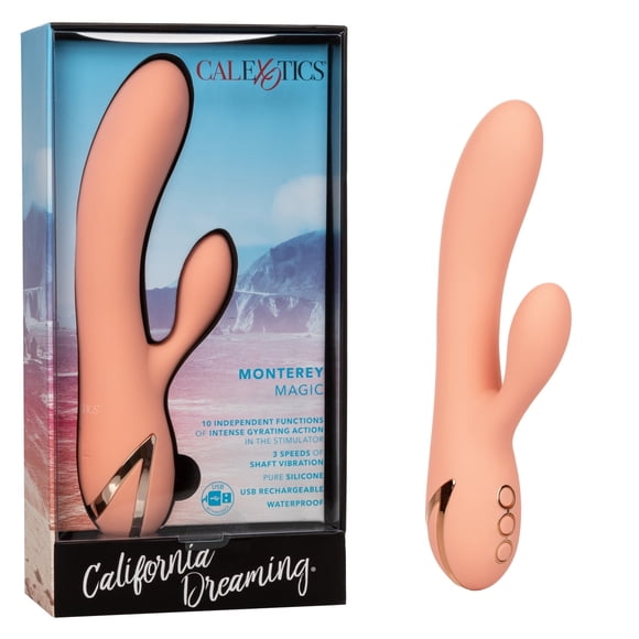 CalExotics California Dreaming Monterey Magic Rabbit Vibrator, Orange