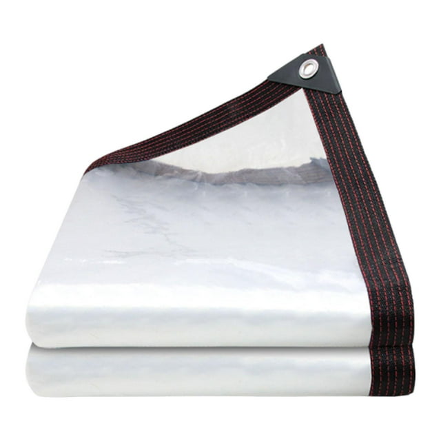 Lona transparente antidesgarro para patio, jardín y exterior. 2 mx 2 m