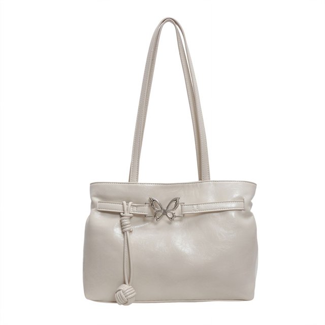 Bolso de viaje de moda de PU para mujer bolso de mano elegante con decoración de mariposas bolso Hobo de hombro