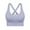 Light Purple, variant on Women's Strong Hold Sports Bra Wireless Cross Back Yoga Lingerie, Unpadded Seamless Fitness Bustier, High Impact Running Underwear, Breathable Gathering Gym Vest, Supportive Athletic Bralette