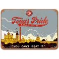 thumbnail image 1 of Letrero de aluminio de metal retro con texto en inglés "Texas Pride Lager Beer Signs", cartel de placa Sisoso para bar, cueva de hombre, pub, garaje, decoración de pared. Tamaño: 12 x 8 pulgadas, 1 of 4