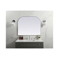 thumbnail image 2 of Elegant Decor Metal Frame Arch Mirror 42x34 Inch in Silver, 2 of 9