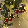 thumbnail image 1 of Xihbxyly Historia de La Navegación Cadena de Luces Navideñas Cadena de Luces Navideñas de Hierro Forjado Pintado con Muñeco de Nieve y Anciano, 1 of 3