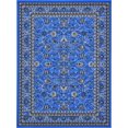 thumbnail image 1 of Unique Loom Kashan Traditional Floral Area Rug, 9 x 12 Feet, Blue/Ivory, 1 of 1