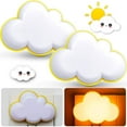 thumbnail image 1 of Paquete de 2 luces LED de nube JAMW luz suave para habitación de niños, 1 of 5