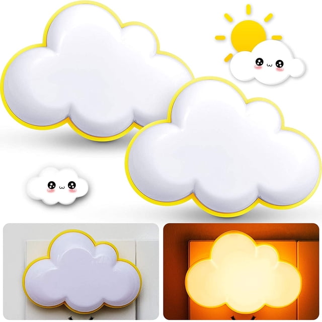 Paquete de 2 luces LED de nube JAMW luz suave para habitación de niños