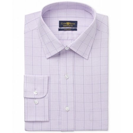 club pinpoint regular purple mens shirt dress