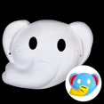 thumbnail image 1 of Human Face Mask Paper Blank White Mask Halloween Cosplay DIY Paintable Foxes Mask Paper Pulp Face Masque Party Favors DIY Crafts, 1 of 5