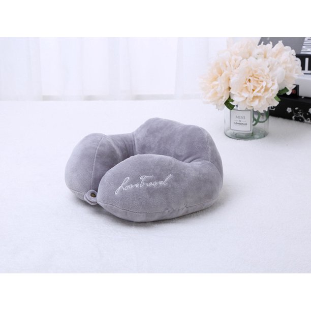 Toalla de dibujos animados, almohada bordada en forma de U, almohada para el cuello del coche, almohada Cervical de felpa para oficina Wmkox8yii shdjk6079