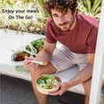 thumbnail image 3 of Galashield Disposable Bowls with Lid | Meal Prep Paper Bowls | To Go Salad Ramen Food Containers with Lids (33 oz - 50 Sets), 3 of 6