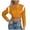 Yellow, variant on UYISJ Womens Cropped Varsity Letterman Bomber Jackets Long Sleeve Button Down Fall Casual Baseball Fall Winter Coat L