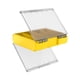 thumbnail image 2 of Caja de aparejos con organizador de doble cara, bandeja portátil para señuelos, equipo para anzuelos, pesca con mosca, agua dulce y salada, chaleco Amarillo, 2 of 8