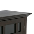 thumbnail image 6 of Simpli Home Bedford 39 inch Wide Solid Wood Transitional Medium Storage Cabinet in Dark Tobacco Brown, 6 of 9