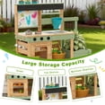 thumbnail image 5 of Mud Kitchen With Planter Box and Trellis, Working Faucet, Stove Burners, Rotary Knobs, 5 of 8