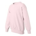 thumbnail image 2 of Hanes ComfortBlend EcoSmart Boy`s Crewneck Sweatshirt, M, Pale Pink, 2 of 3