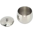 thumbnail image 1 of Large Stainless Steel Sugar Bowl, Jar with Lid Storage, Kitchen Seasoning Container, Dishwasher Safe, for Salt, Sugar, Coffee, Tea (Silver Color), 1 of 8
