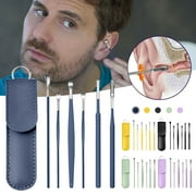 zttd 6pcs 360â° spiral design earwax removal tools, ear wax removal kit ear cleaning kit with storage bag, 4 color options
