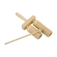 thumbnail image 4 of Claqueta cilíndrica de madera de bajo agudo Bangzi chino con palo de golpe, juego de percusión para niños, 4 of 12