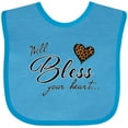 thumbnail image 3 of Inktastic Well Bless Your Heart with Leopard Print Boys or Girls Baby Bib, 3 of 4