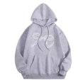 thumbnail image 1 of Chandail à Capuche pour Femmes, Manches Longues, Motif Sportswear, Mode 2025, Décontracté, 1 of 6