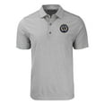 thumbnail image 2 of Men's-Cutter & Buck  Heather Gray Philadelphia Union Forge Eco Heather Stripe Stretch Recycled Polo, 2 of 3