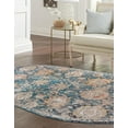 thumbnail image 3 of Rugs.com Lola Collection Rug – 4' x 6' Oval Blue Medium Rug Perfect For Living Rooms, Large Dining Rooms, Open Floorplans, 3 of 8