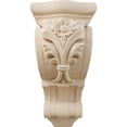 thumbnail image 2 of Ekena Millwork 6 1/4"W x 7 5/8"D x 14 1/8"H Large Floral Corbel, Alder, 2 of 4