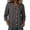 #0052-Gray, variant on Women's Shirts 3/4 Sleeve Collared Neck Single Row Button Blouses Office Smart Casual Style Cotton Blend Lightweight Breathable Relaxed Fit Tops Gift