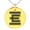 Gold, variant on Stainless Steel Letter E Initial Empire Monogram Engraved Small Medallion Circle Charm Pendant Necklace