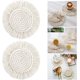 thumbnail image 5 of Paquete de 5 posavasos para bebidas absorbentes, posavasos de algodón hechos a mano para mesa de café, posavasos para bebidas de granja resistente al calor., 5 of 5