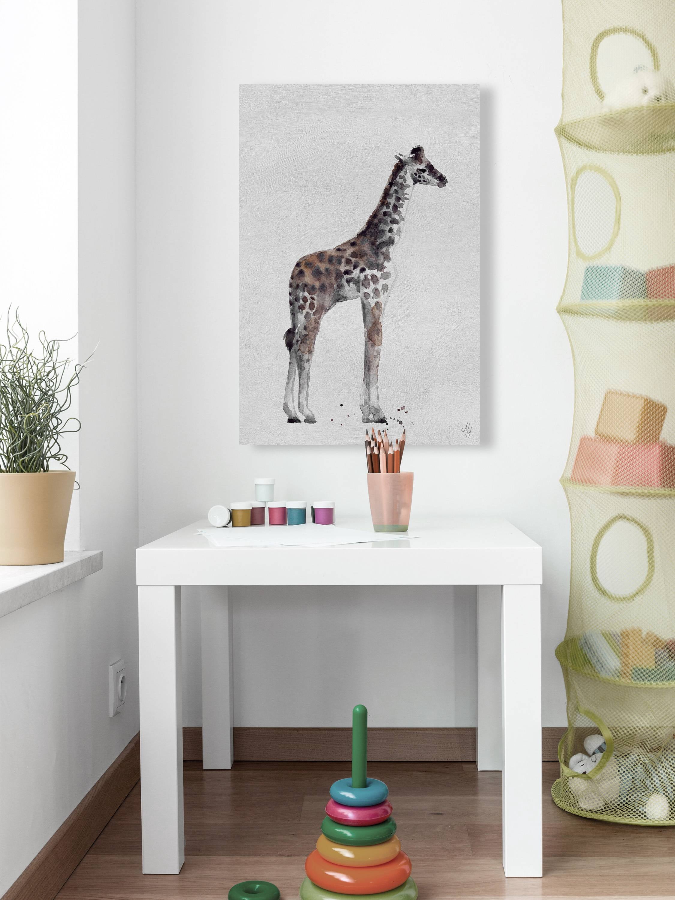 Marmont Hill Standing Tall Giraffe II Canvas Wall Art